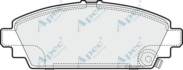 APEC BRAKING Комплект тормозных колодок, дисковый тормоз PAD1435
